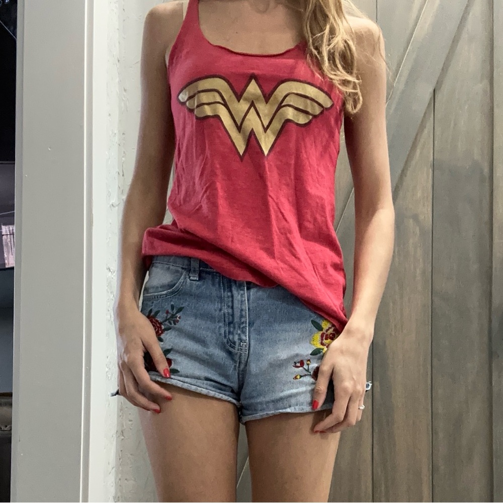 Women's Red Wonder Woman Tank Top